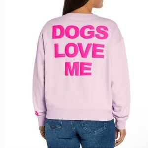 Wildfox Graphic Crewneck “Dogs Love Me” Sweatshirt